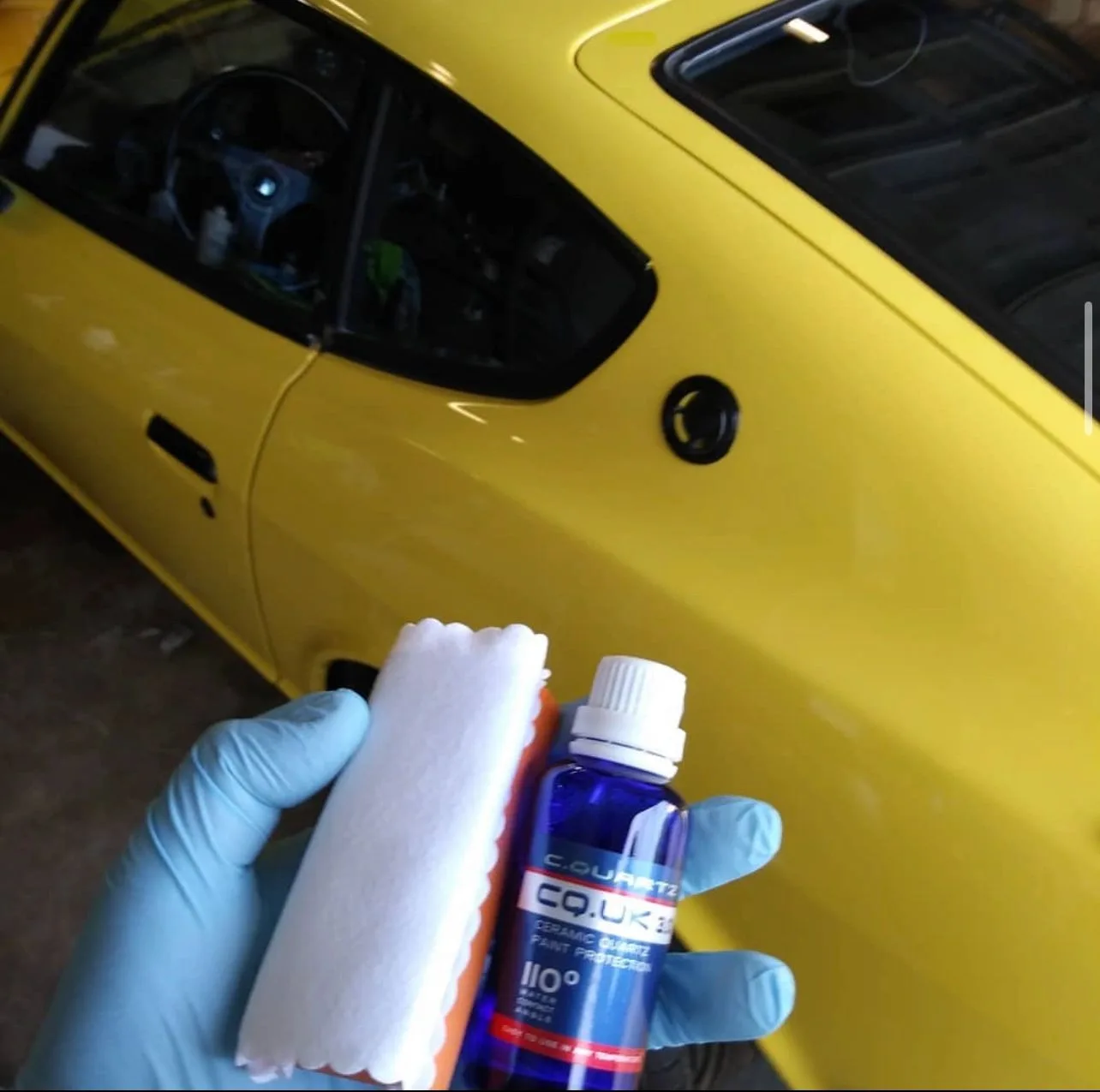 Ceramic coating result on vehicle paint