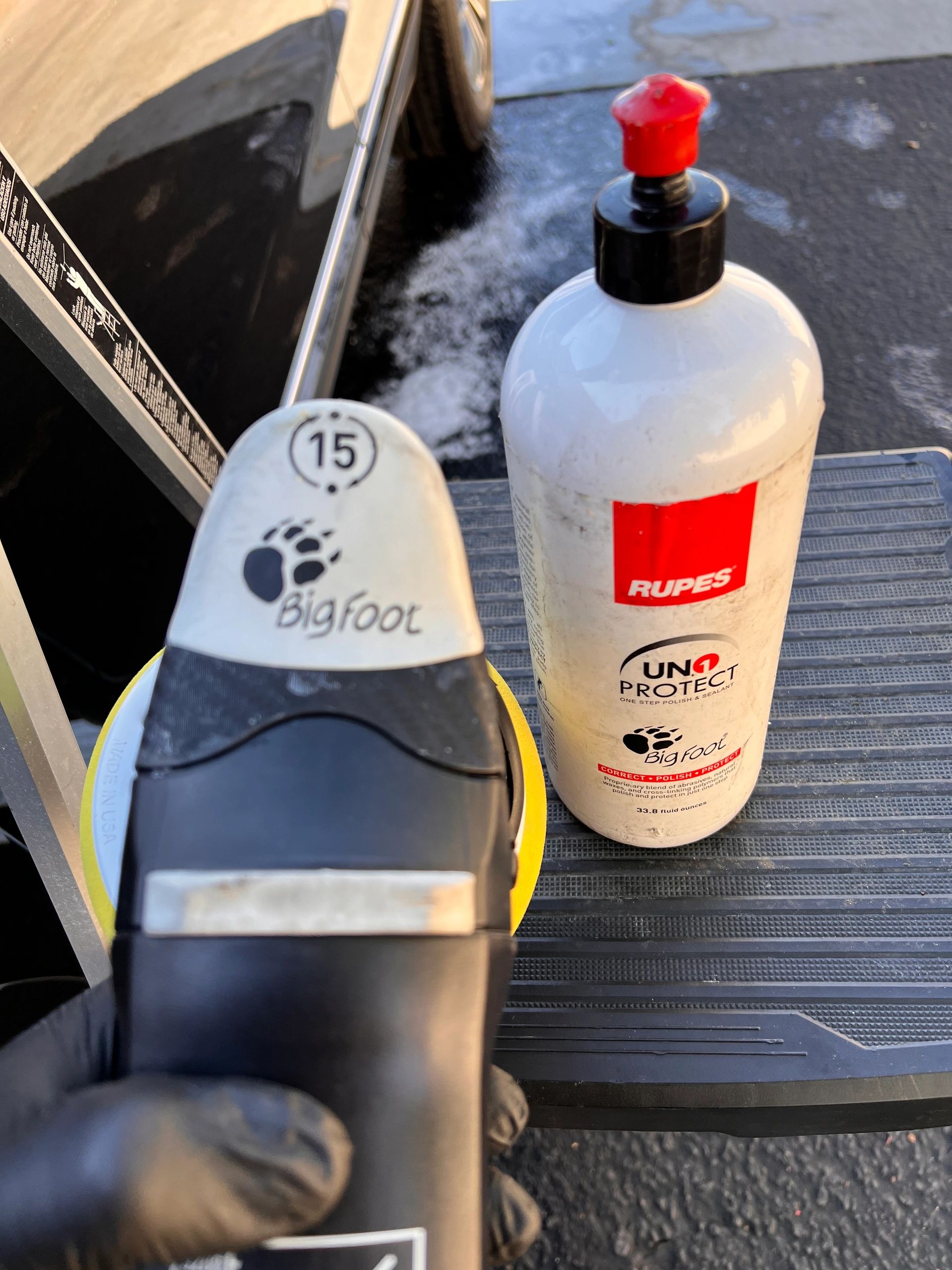 Rupes polishing tools and detailing products used by Shine Rite